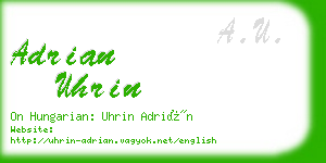 adrian uhrin business card